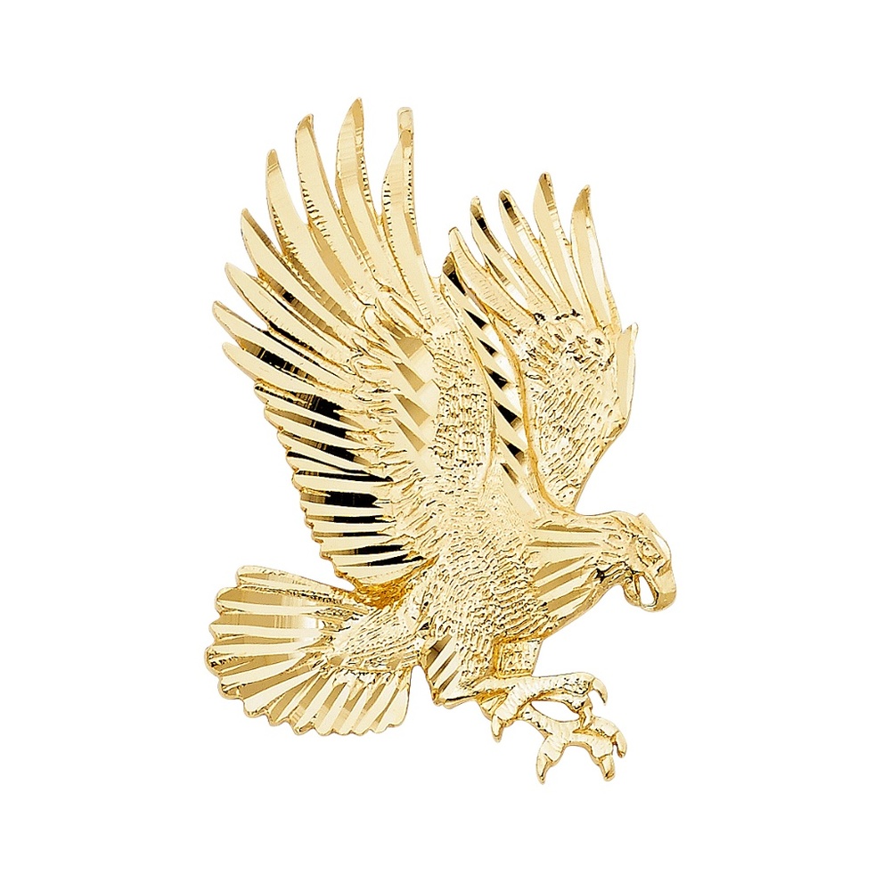14K Yellow Gold  Eagle Pendant